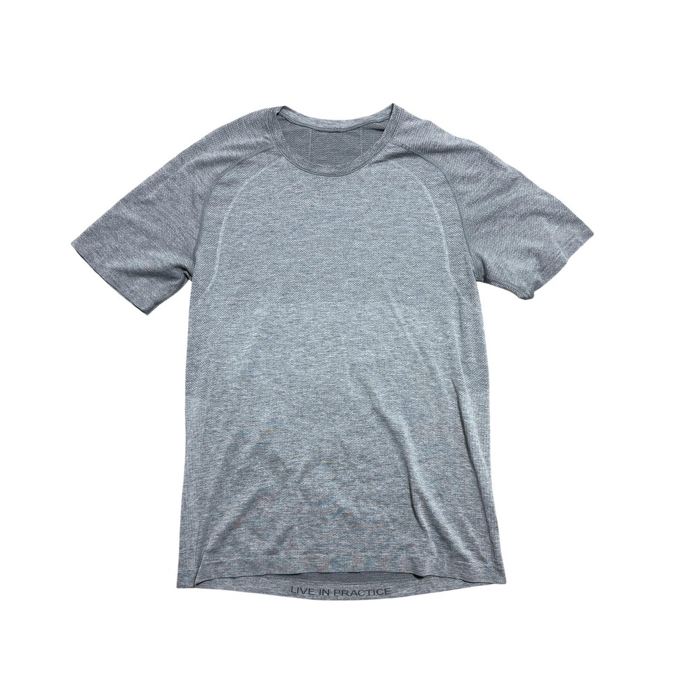 Lululemon Shirt Mens Small Gray Metal Vent Tech Short Sleeve Athletic Running